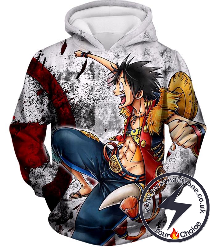 One Piece Adventurous and Fun Straw Hat Captain Luffy Cool Hoodie