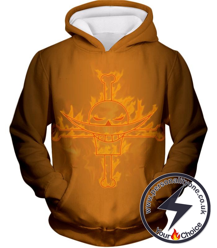 One Piece Legendary Pirate Whitebeard Pirate Crew Logo Cool Yellow Hoodie