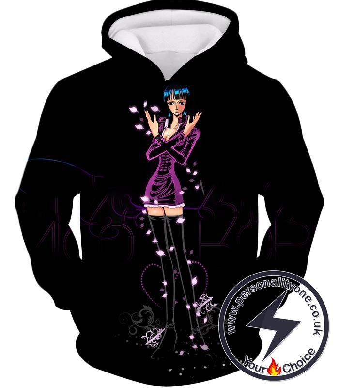 One Piece Oharas Devil Child Scholar Nico Robin Cool Black Hoodie