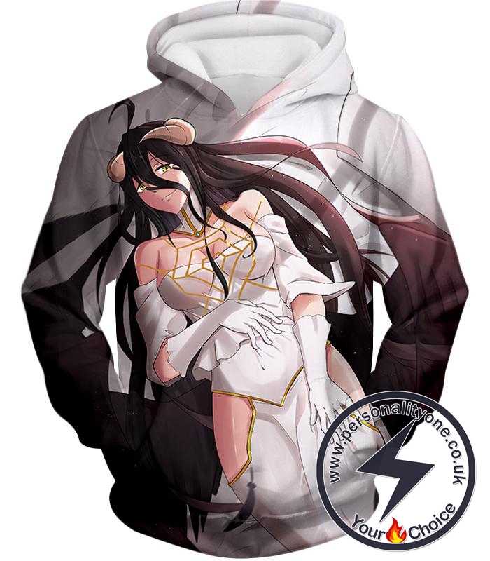 Overlord Beautiful Prime Minister Albedo Cool Promo Graphic Hoodie