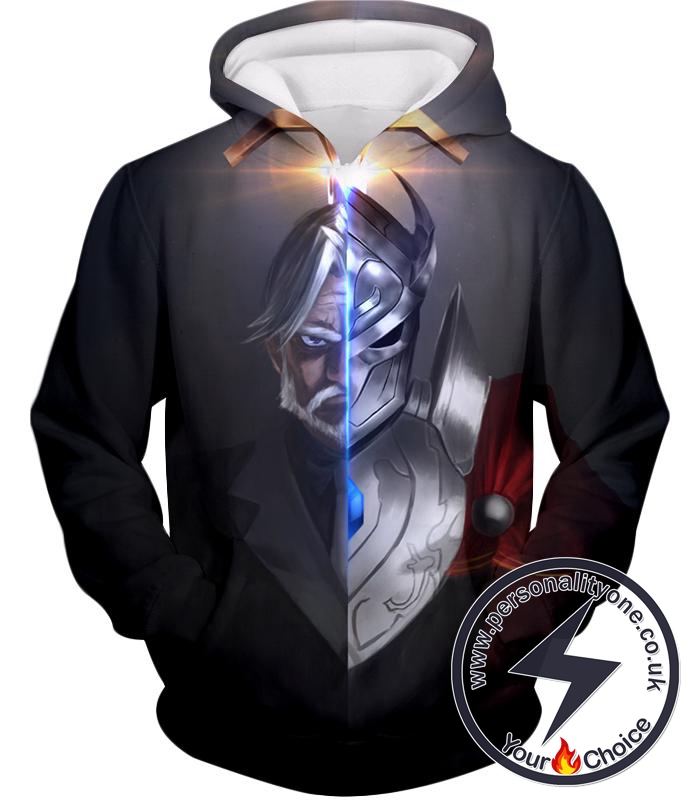 Overlord The Iron Butler and Touch Me Super Cool Anime Black Hoodie