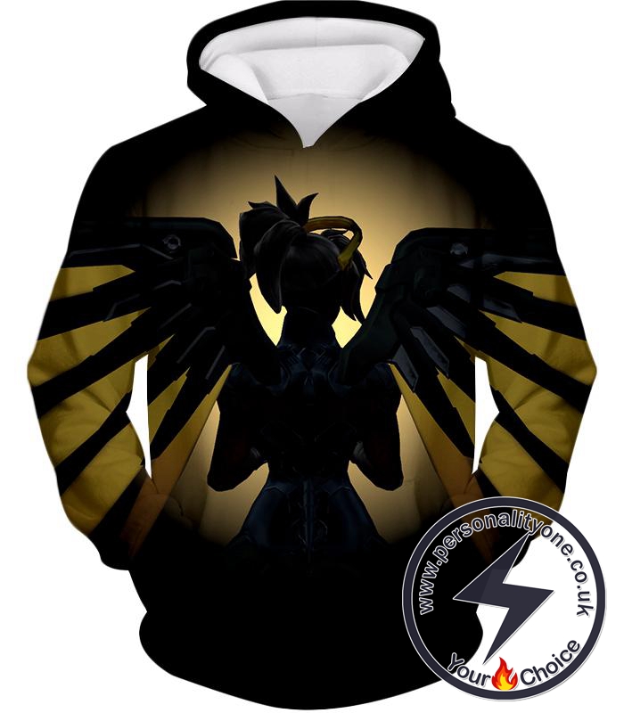 Overwatch Awesome Flying Overwatch Agent Healer Mercy Hoodie