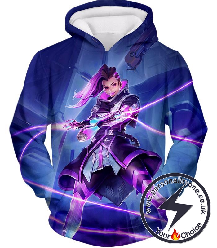 Overwatch Purple Offense Hero Sombra Hoodie