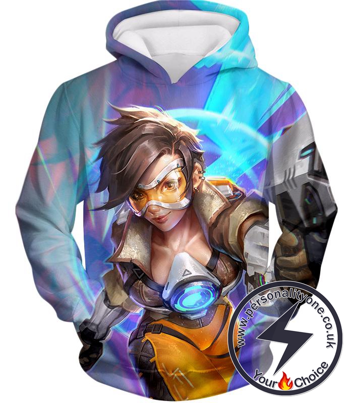 Overwatch Time Travelling Hero Tracer Hoodie