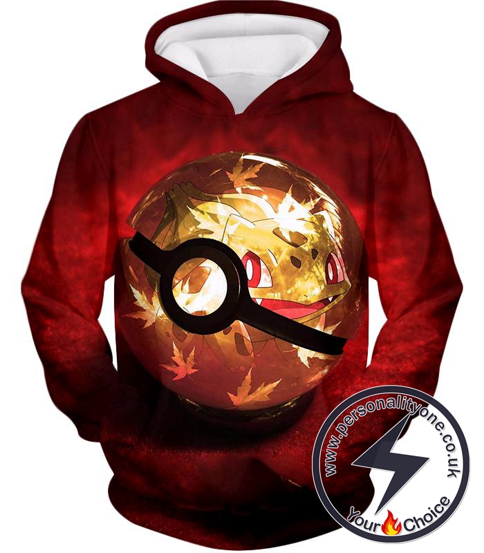 Pokemon Amazing Grass Pokemon Bulbasaur Pokeball Cool Red Hoodie