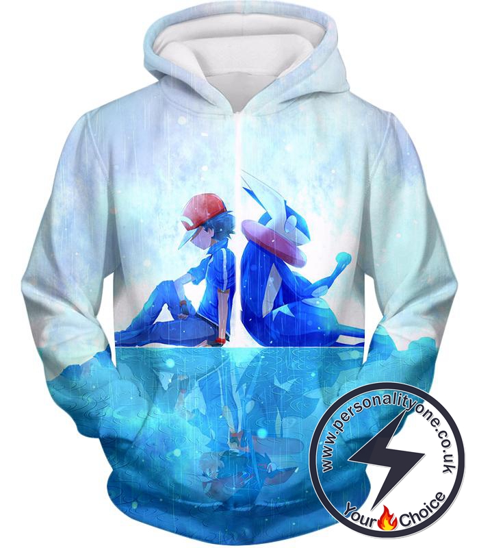 Pokemon Awesome Pokemon Promo Ash X Greninja Cool Hoodie