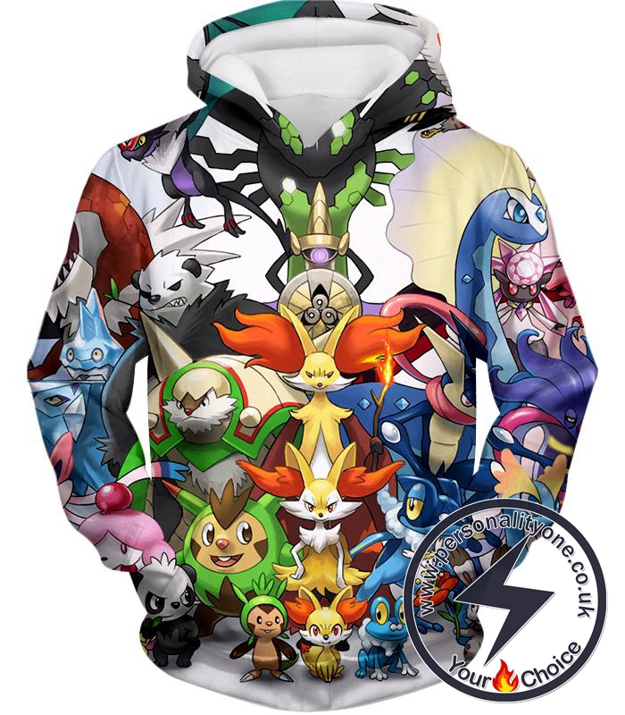 Pokemon Awesome Pokemon X and Y Series All in One Cool Hoodie