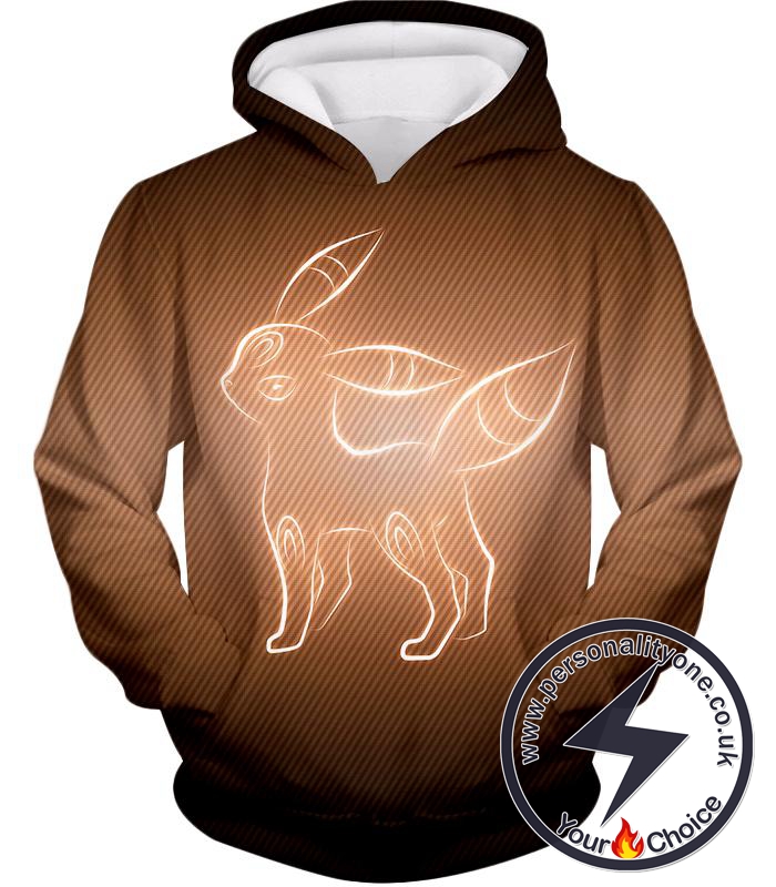 Pokemon Cool Dark Pokemon Umbreon Awesome Sketch Graphic Hoodie