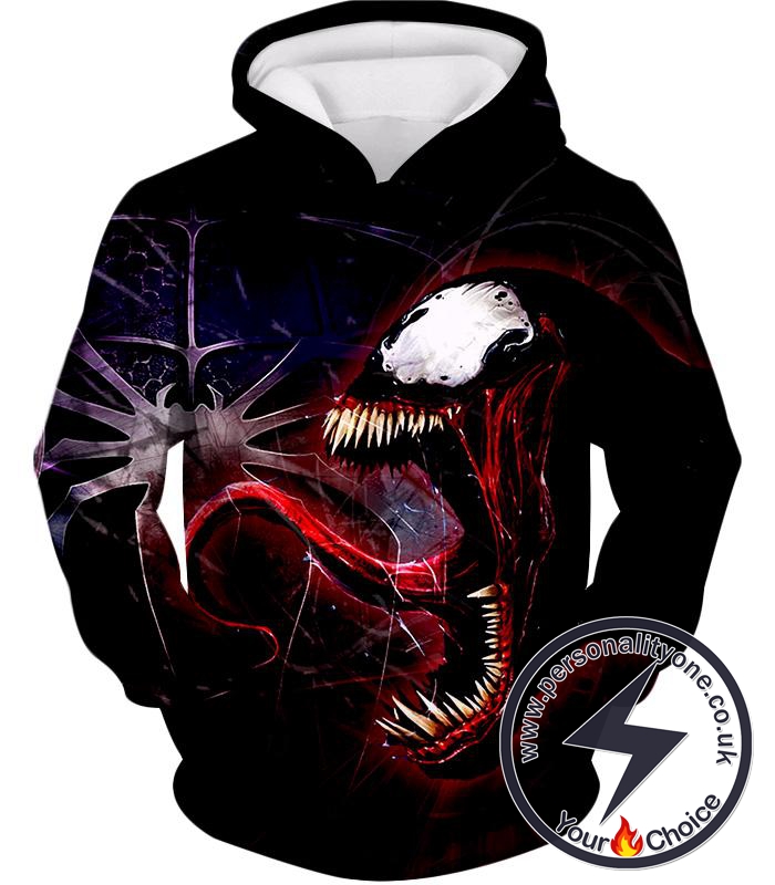 Scary Symbiotic Life Form Venom Black Hoodie