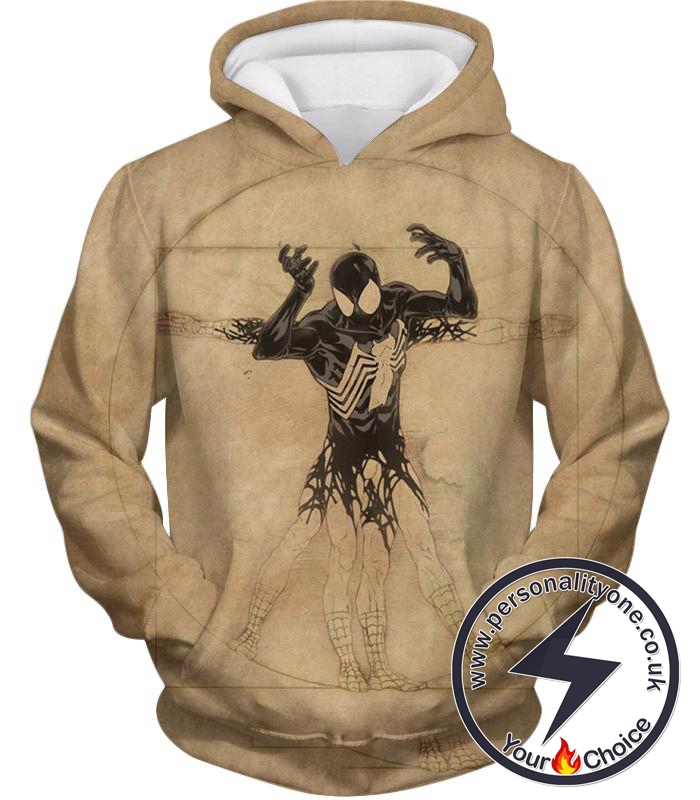 Spiderman Symbiote Bond Cool Brown Hoodie