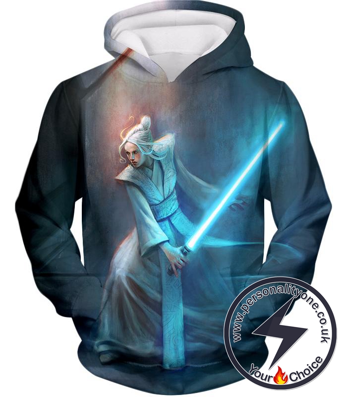 Star Wars Cool Star Wars 3D Action White Haired Woman Awesome Graphic Hoodie