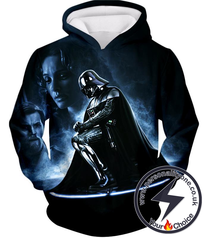 Star Wars Faded to Dark Side Darth Vader Cool Action Black Hoodie