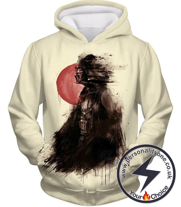 Star Wars Faded to the Dark Side Darth Vader Fan Art Awesome White Hoodie