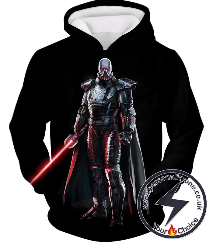 Star Wars Powerful Sith Lord Darth Malak Cool Action Black Hoodie