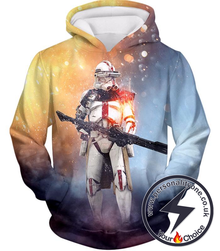 Star Wars Star Wars Clone Wars Cool Command Trooper Graphic Action Hoodie