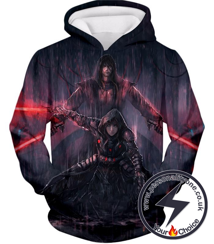 Star Wars Super Cool Star Wars Sith Lords Action Wallpaper Graphic Hoodie