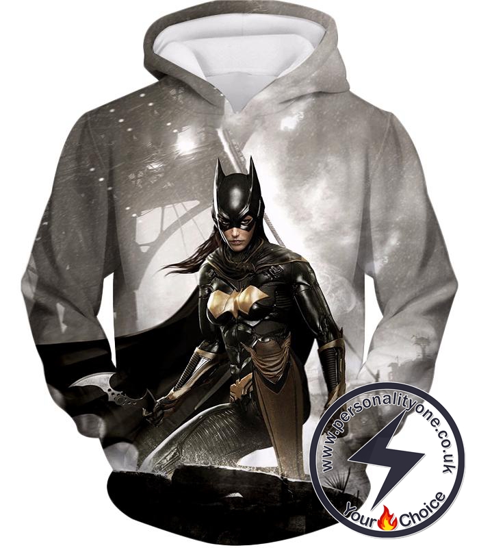 Super Cool Arkham Night Hero Batgirl HD Graphic Action Hoodie