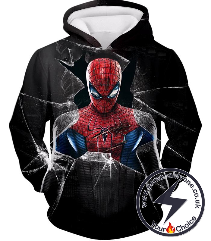 Super Cool The Amazing Spiderman Poster Black Hoodie