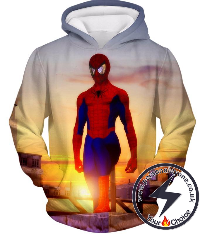 Superhero Spiderman From Dusk to Dawn Cool Hoodie