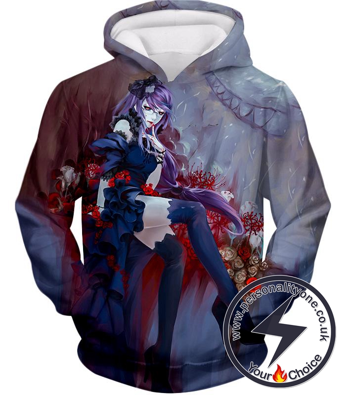 Tokyo Ghoul Beautiful and Dangerous Ghoul Rize Kamishiro Amazing Anime Art Printed Hoodie