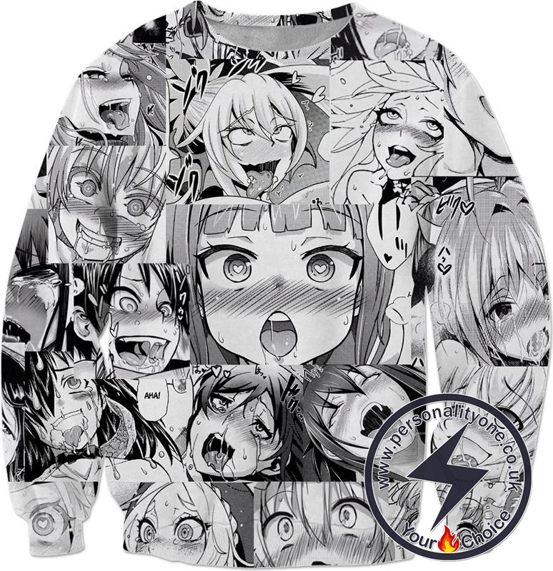 anime face sweatshirt