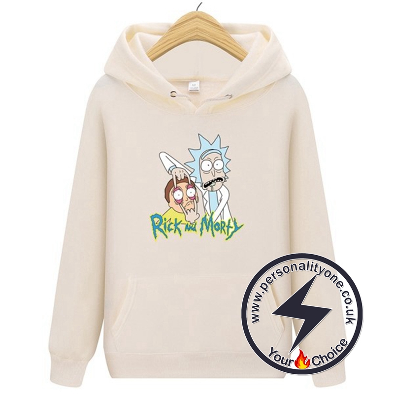 2020 Funny Rick And Morty Hoodie Beige