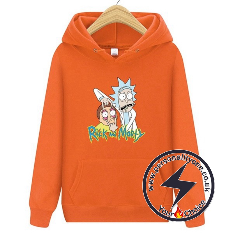 2020 Funny Rick And Morty Hoodie Orange