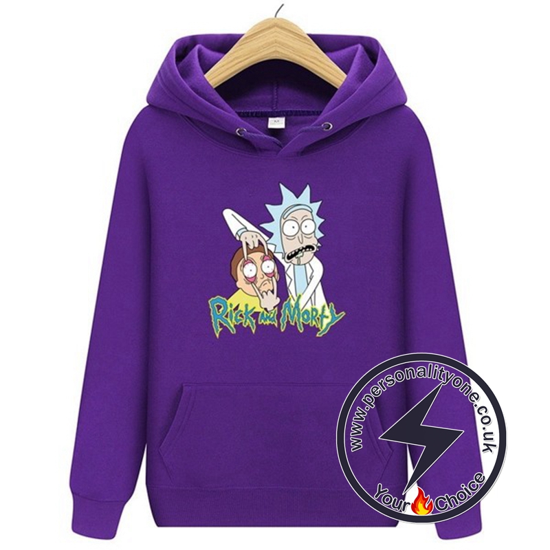 2020 Funny Rick And Morty Hoodie Purple