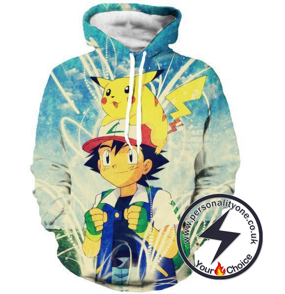 pikachu starry night hoodie