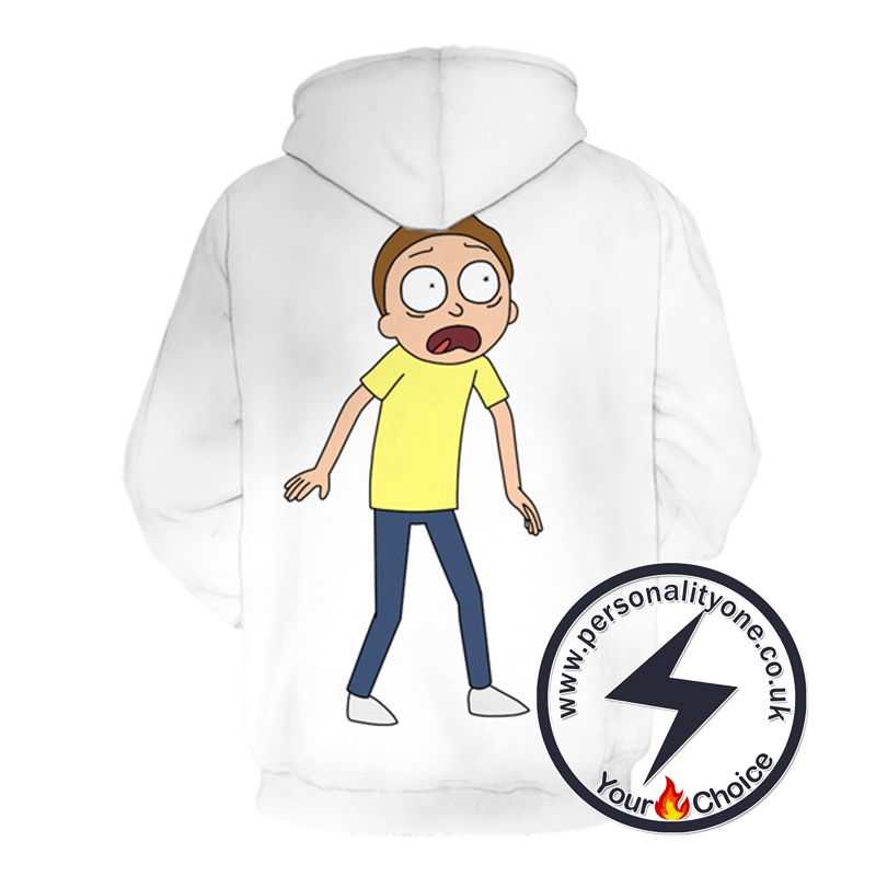 Cute Morty Smith White Hoodie