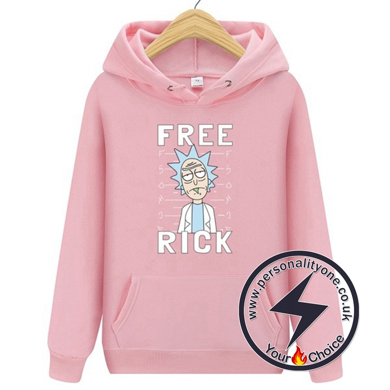 Rick Sanches Free Rick Hoodie Pink