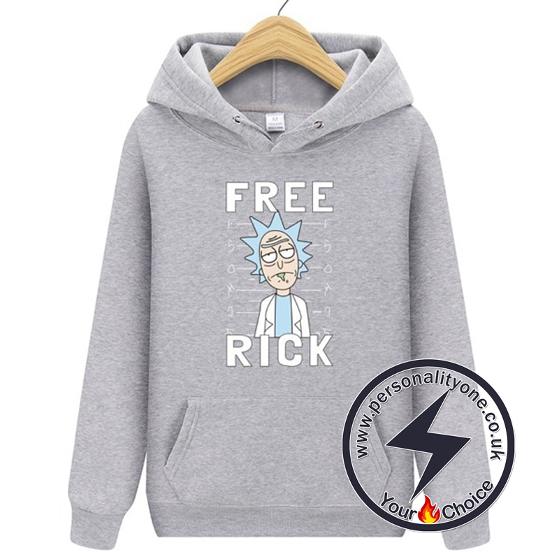 Rick Sanches Free Rick Hoodie gray