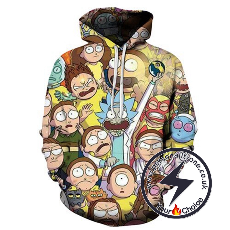 So Cool Rick And Morty 3D Hot Hoodies