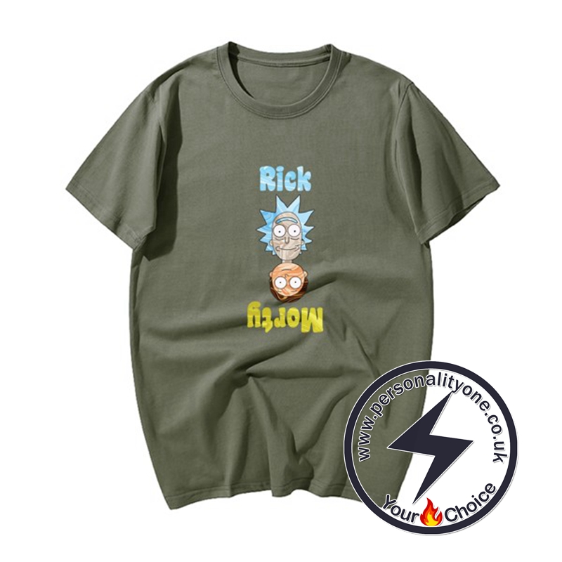 Cool RM Cartoon T-shirts ArmyGreen