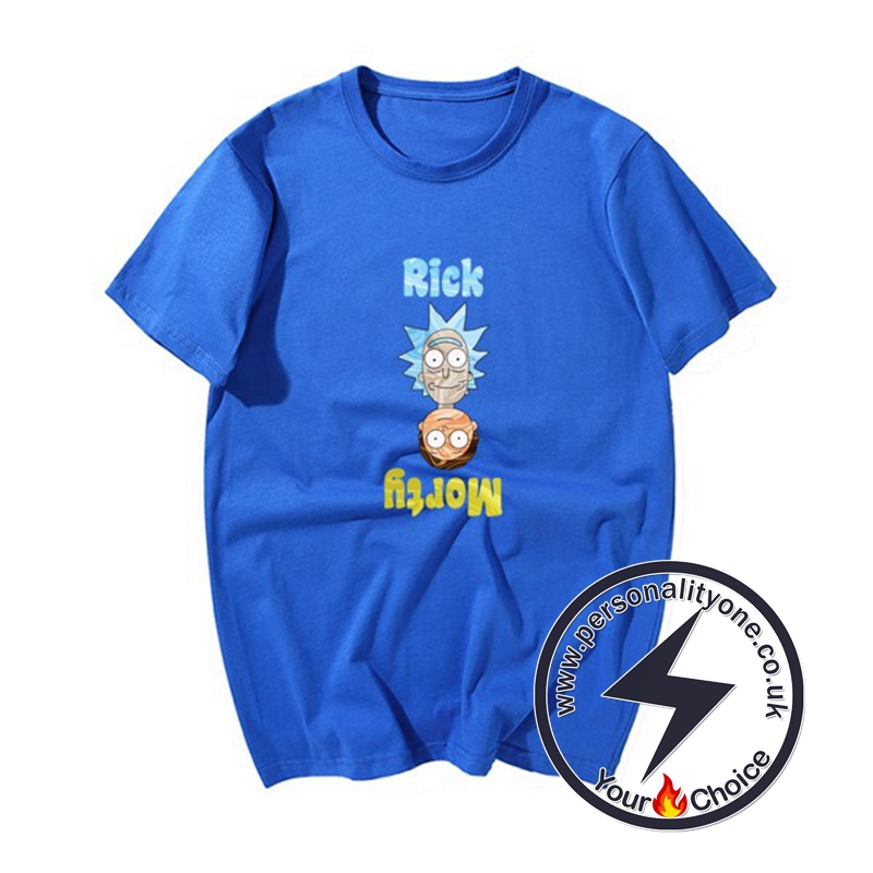 Cool RM Cartoon T-shirts blue