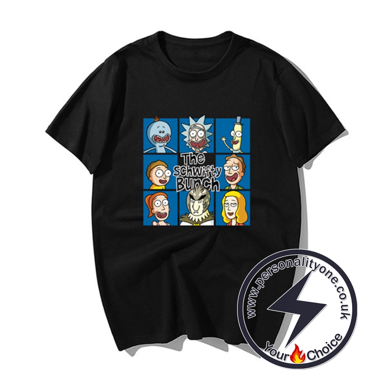 Funny Rick And Morty Summer T-shirts black