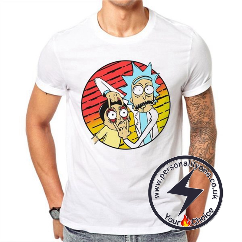 Funny Rick And Morty Unisex White T-shirt