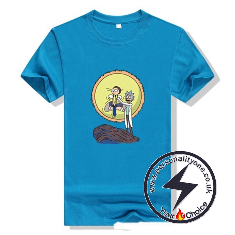 New Arrival Rick And Morty Men T-shirt blue