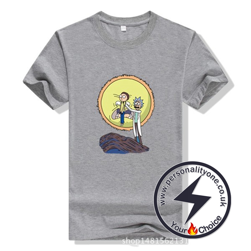 New Arrival Rick And Morty Men T-shirt gray