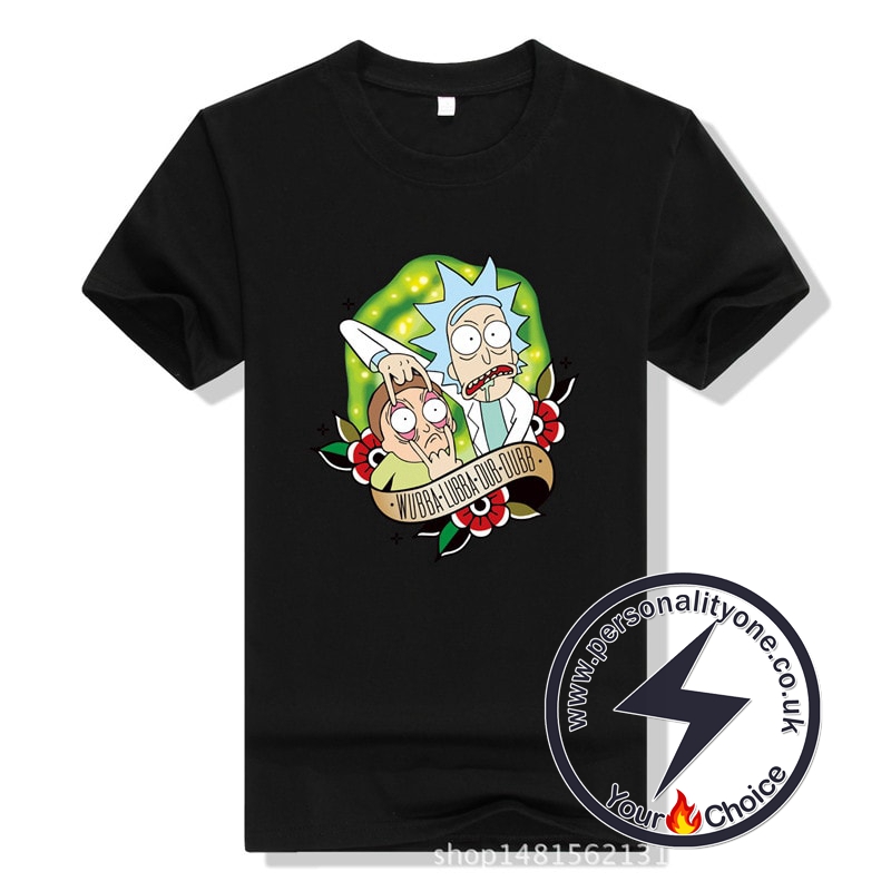 New Cool Rick Morty Summer T-shirt black