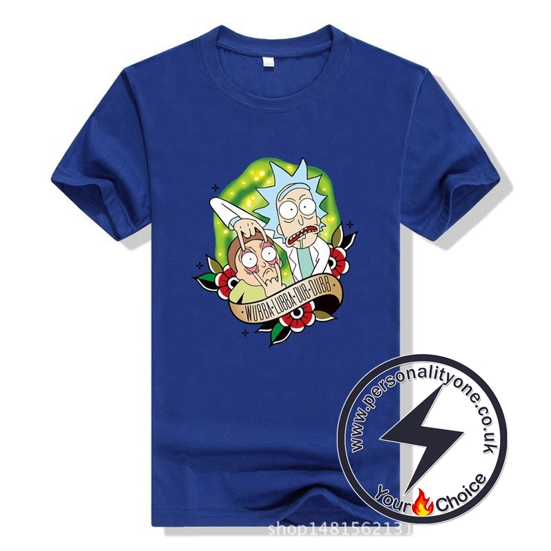 New Cool Rick Morty Summer T-shirt blue