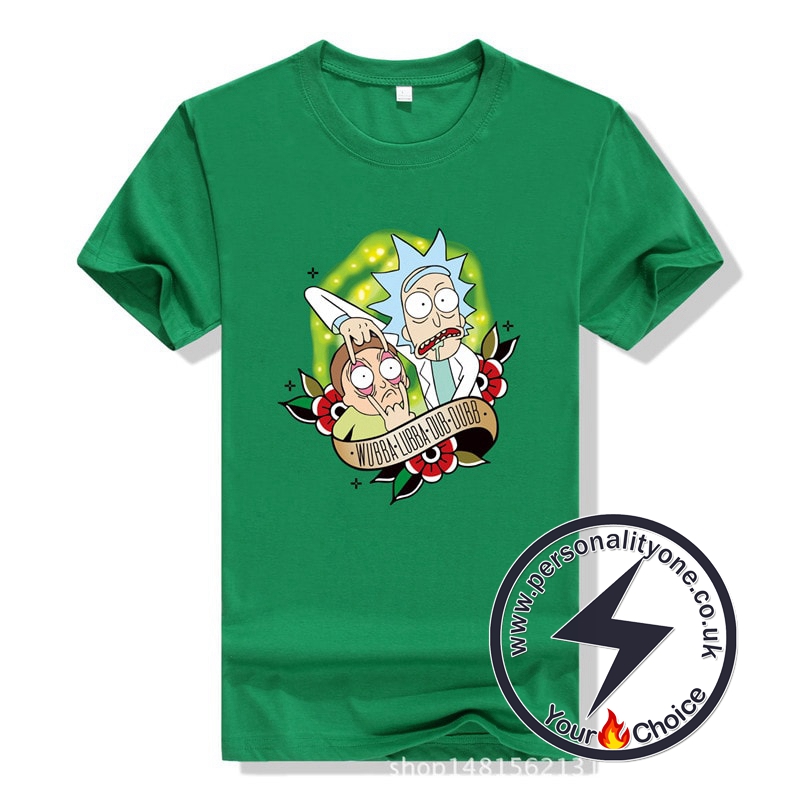 New Cool Rick Morty Summer T-shirt green