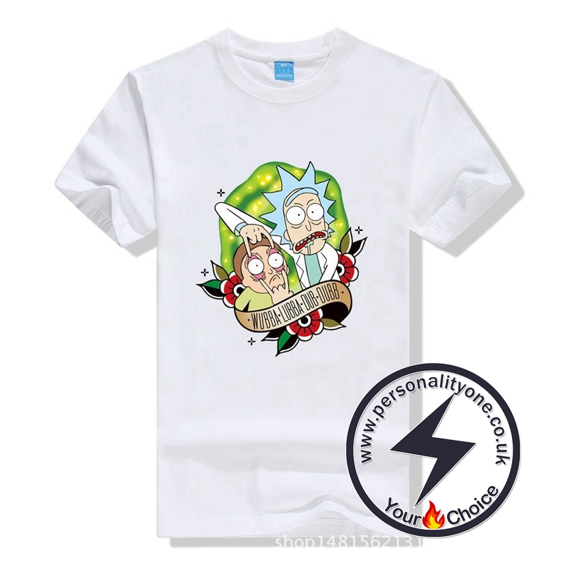 New Cool Rick Morty Summer T-shirt white