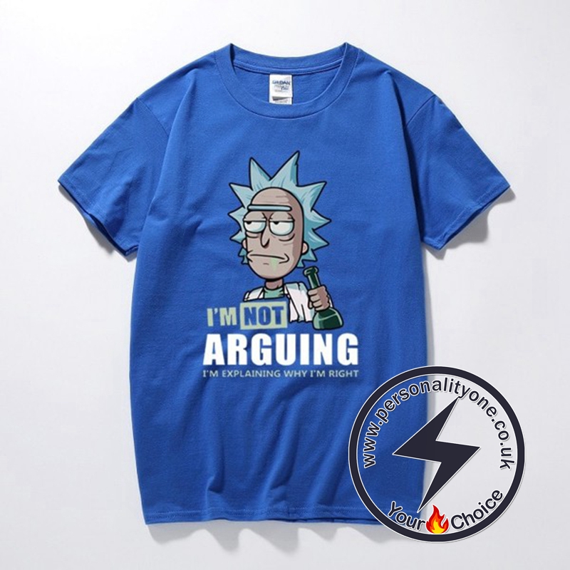 Rick and Morty I’m Not Arguing T-Shirt blue