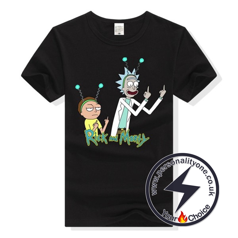 Rick and Morty Middle Finger T-shirt