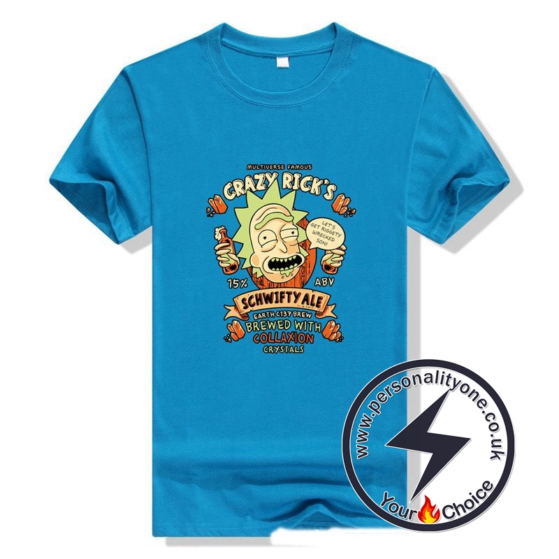 Rick and Morty Short Sleeve T Shirt blue