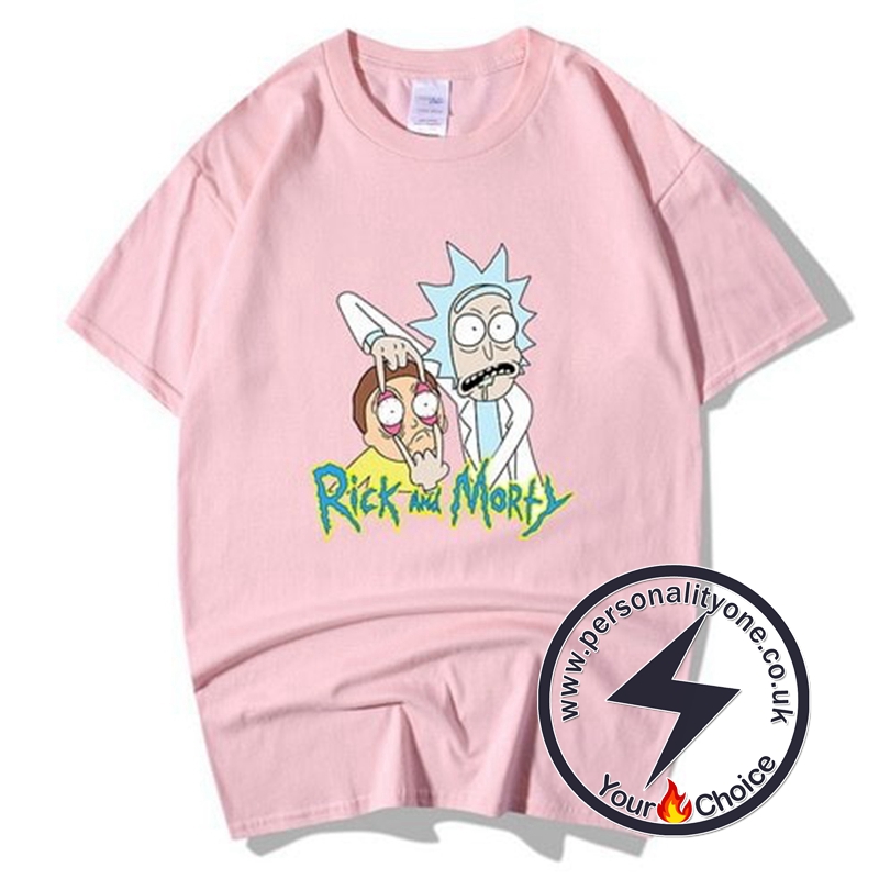 Summer Rick And Morty T-shirts Pink