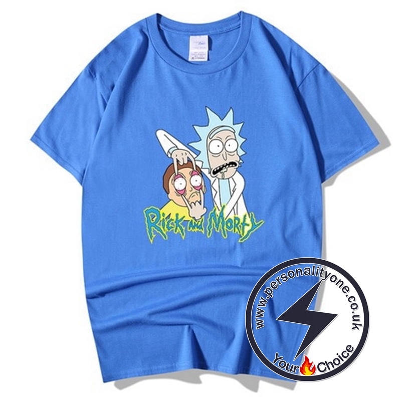 Summer Rick And Morty T-shirts blue