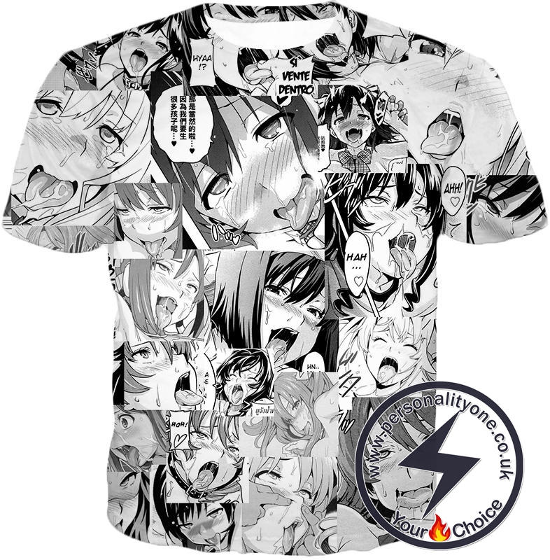 Ahegao T-Shirt Hentai Face