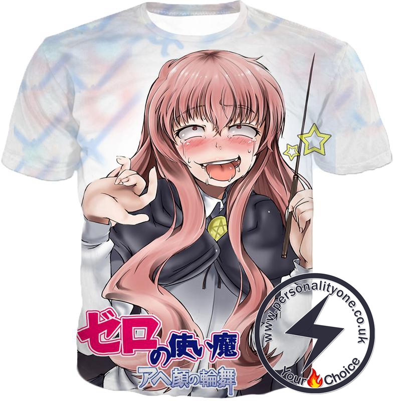 Ahegao T-Shirt The Familiar of Zero Louise Francoise